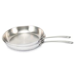 BEKA Lot 2 Poêles Tout Inox Belvia 20 Et 24 Cm