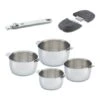 BEKA Lot 4 Casseroles Select Avec Une Poignée Et 2 Anses Gris