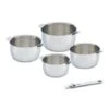 Lot De 4 Casseroles Select Et Poignée Amovible Grise Beka