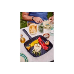 ENERGY Poêle à Griller Induction Fonte Aluminium Anti-adhérent Céramique D28 BEKA -Beka energy poele a griller induction fonte aluminium anti adherent ceramique d28 beka nvs 3