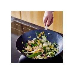 MAESTRO Wok En Acier Carbone Anti-adhésif Bleu BEKA D31 -Beka maestro wok en acier carbone anti adhesif bleu beka d31 4