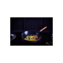 MANDALA Wok En Fer émaillé Revêtement Céramique BEKA D24 -Beka mandala wok en fer emaille revetement ceramique beka d24 5