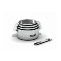 MOVE ON "K" Série 4 Casseroles Inox Amovibles + 1 Poignée BEKA -Beka move on k serie 4 casseroles inox amovibles 1 poignee beka 3