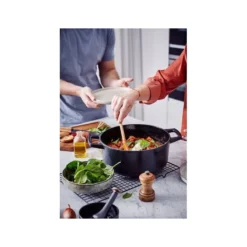 NORI Cocotte En Fonte Emaillée BEKA Ronde Noir D30 -Beka nori cocotte en fonte emaillee beka ronde noir d30 12