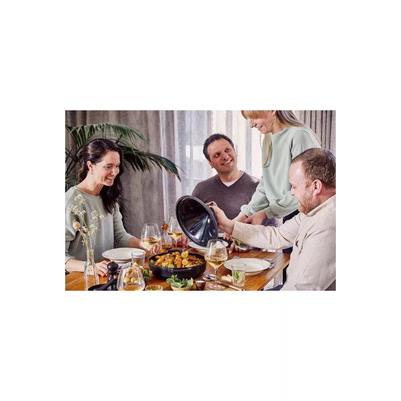 NORI Tajine En Fonte Emaillée BEKA Ronde Noir D28 16 NORI Tajine En Fonte Emaillée BEKA Ronde Noir D28 – Image 16