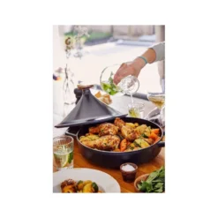 NORI Tajine En Fonte Emaillée BEKA Ronde Noir D28 23 NORI Tajine En Fonte Emaillée BEKA Ronde Noir D28 -Beka nori tajine en fonte emaillee beka ronde noir d28 5