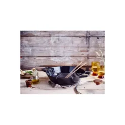 NORI Wok Fonte Traditionnelle Avec Couvercle Et Baguettes BEKA D30 -Beka nori wok fonte traditionnelle avec couvercle et baguettes beka d30 p 1 5