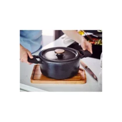 Paire De Couvre Poignées Isolante En Cuir Noir BEKA Pour Cocotte En Fonte NORI -Beka paire de couvre poignees isolante sen cuir noir beka pour cocotte en fonte nori 3