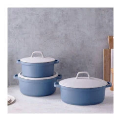 PAPILLON Cocotte Ronde Fonte Aluminium Revêtue Céramique BEKA D28 -Beka papillon cocotte ronde fonte aluminium revetue ceramique beka d28 4