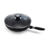 PRO INDUC Sauteuse Wok Induction Corps Alu ép 3mm Revêtement Céramique D28 + Couvercle BEKA