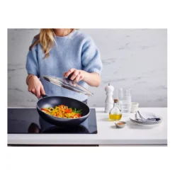 PRO INDUC Sauteuse Wok Induction Corps Alu ép 3mm Revêtement Céramique D28 + Couvercle BEKA -Beka pro induc sauteuse wok induction corps alu ep 3mm revetu d28 couvercle beka 7