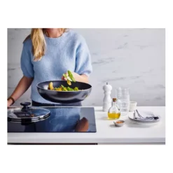 PRO INDUC Sauteuse Wok Induction Corps Alu ép 3mm Revêtement Céramique D28 + Couvercle BEKA -Beka pro induc sauteuse wok induction corps alu ep 3mm revetu d28 couvercle beka 9