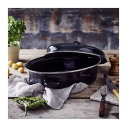ROASTY´COOK DAUBIERE Rôtissoire Ovale Acier Emaillé BEKA NOIR D32 -Beka roastycook daubiere rotissoire ovale acier emaille beka noir d32 6