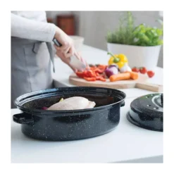 ROASTY´COOK DAUBIERE Rôtissoire Ovale Acier Emaillé BEKA NOIR D42 -Beka roastycook daubiere rotissoire ovale acier emaille beka noir d42 11